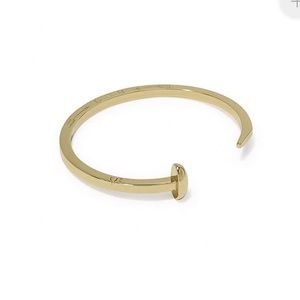 Gold cuff bracelet